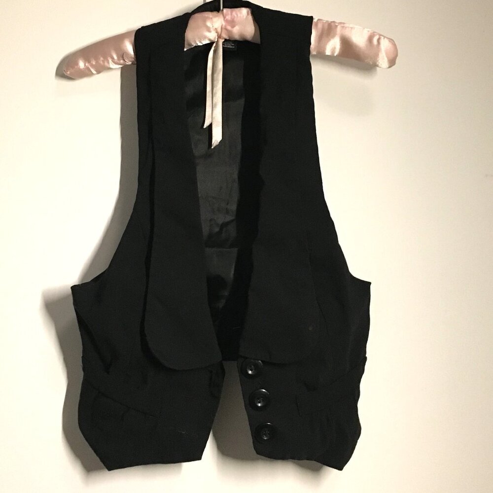 Black waistcoat, extra small